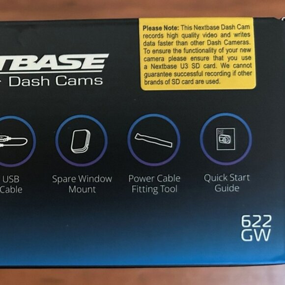 COPY - NWT! Nextbase 622GW Dash Cam Front and Rear Camera. - Picture 5 of 8